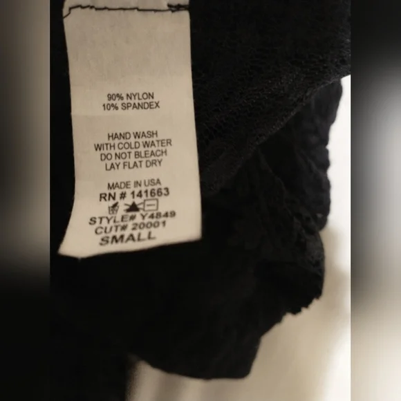 Black Lace Women’s Top - Picture 5 of 8